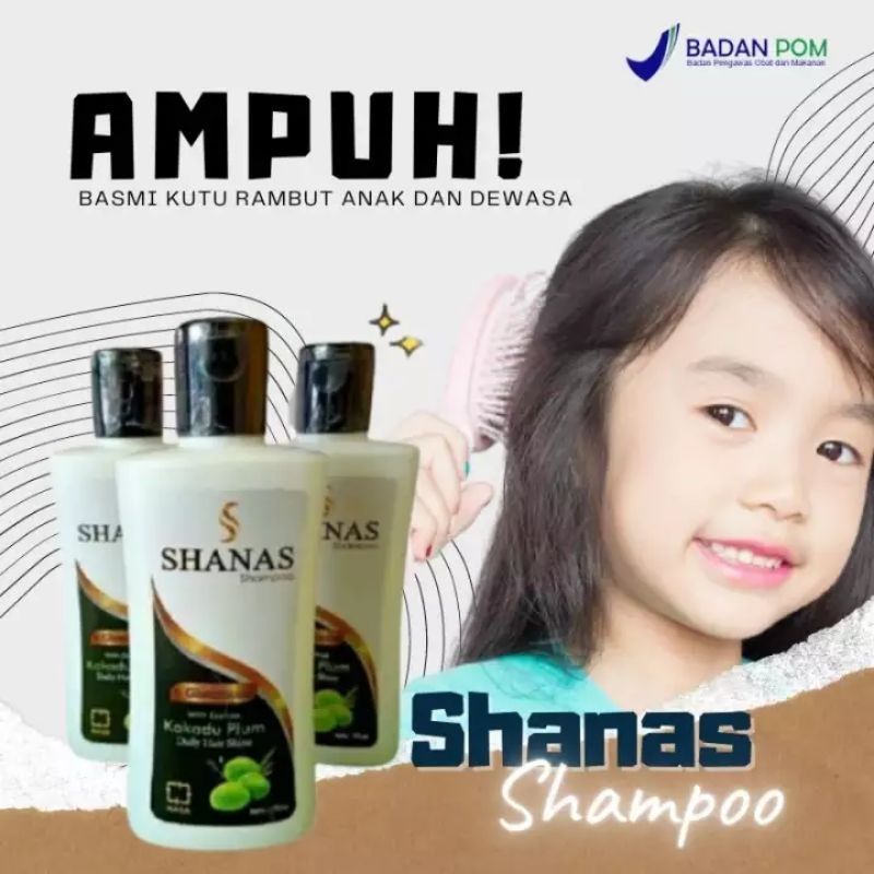 Shampoo Shanas Shampo Penghilang Anti Kutu Rambut Dan Telur nya Ketombe Rontok Sampo Pemanjang Rambu
