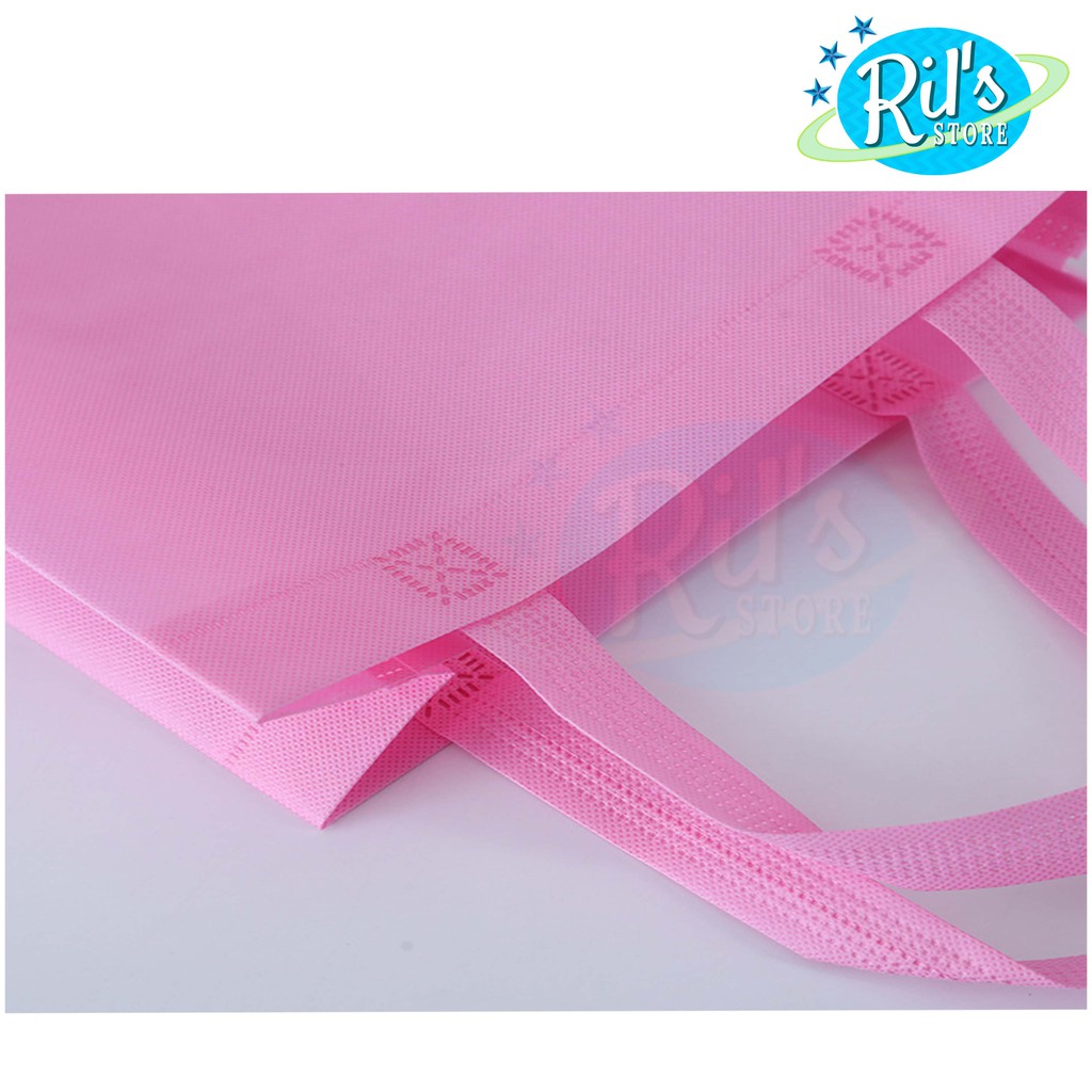 

iDk90 Tas Spunbond 30 x 40 cm / Goodie Bag / Tas Kain Lipat Samping / Handle Tali - Tas Belanja