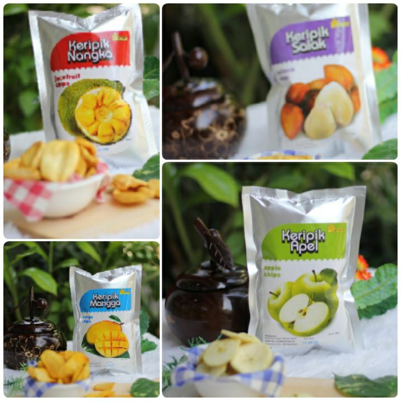 Jual Keripik Buah Nangka Apel Salak Mangga Nanas Rambutan Batu