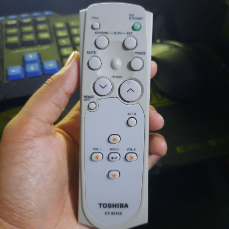 REMOTE REMOT PROYEKTOR PROJECTOR TOSHIBA CT-90140 ORIGINAL ASLI