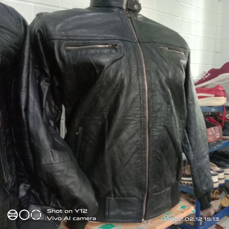 jaket kulit asli domba jaket kulit bomber