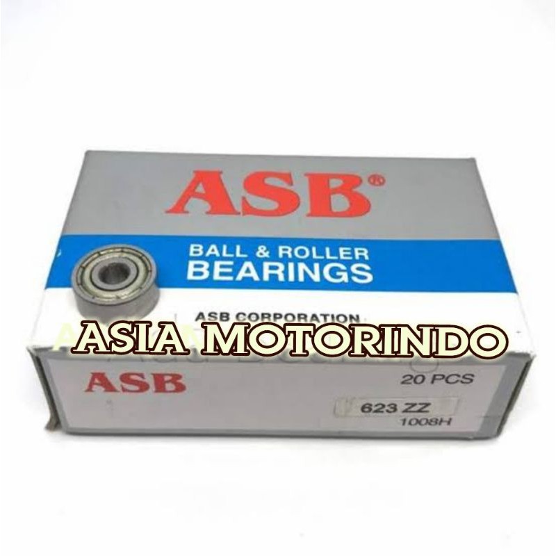 bearing 623 ZZ miniature ball bearing 623 ZZ ASB ukuran 3x10x4mm laher klaker 623ZZ ASB