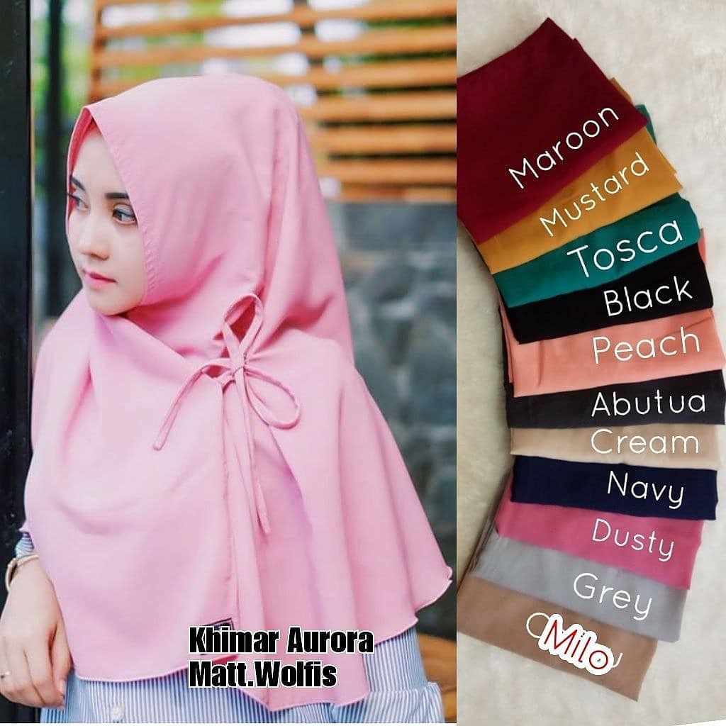 Kerudung Khimar Aurora