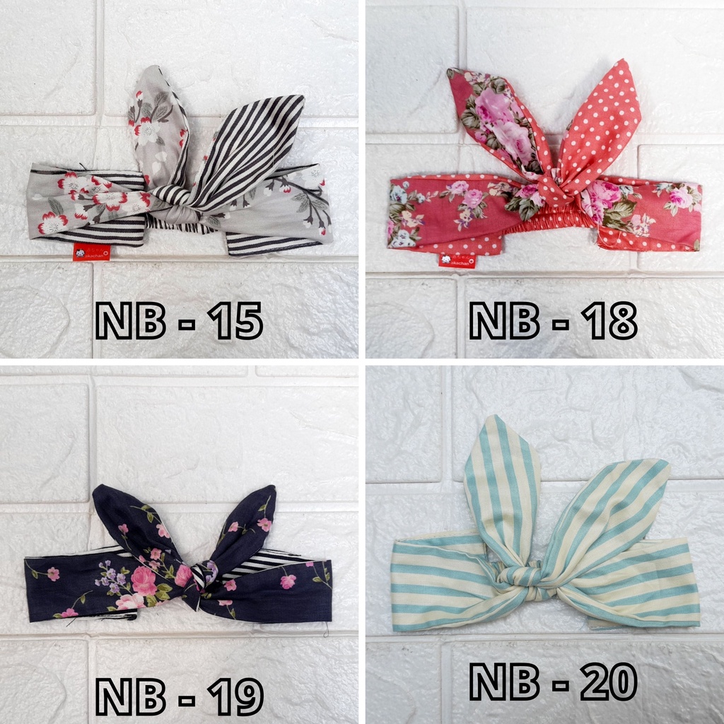 Baby Headband New Born Head wrap BUNGA Bando bayi newborn Head Band headband tali kepala pita rambut new born hw bandana ikat