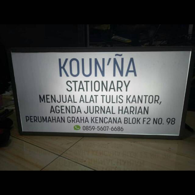 Neon box neon lampu neon box