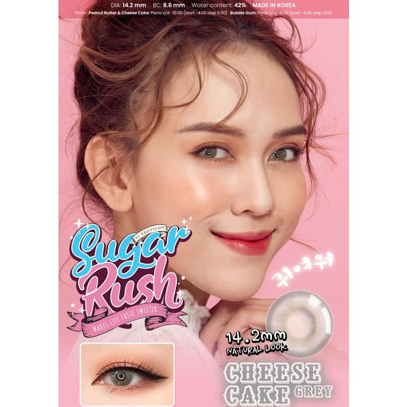New Softlense SUGAR RUSH X2 MINUS (-3.25 s/d -6.00) BY EXOTICON softlen / softlense PB