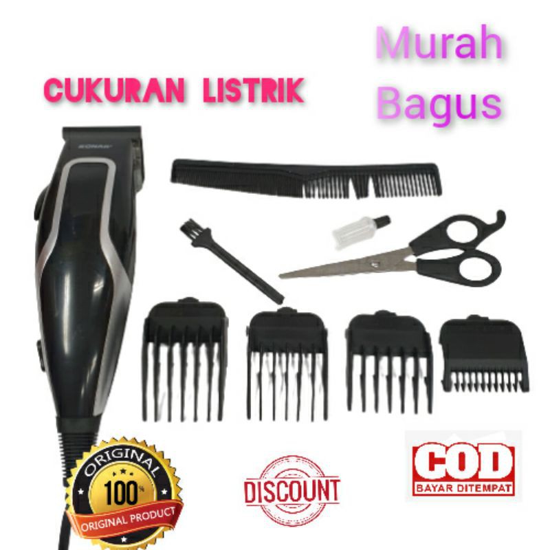 Alat Mesin Cukur Rambut Sonar Sn 6202 dan sn 6203 Hair Clipper Pangkas Murah kliper Listrik Original