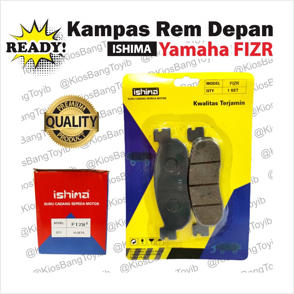 Kampas Rem Depan/Discpad Yamaha FIZ R FIZR Jupiter Z RX King RXK Vega ★ISHIMA★