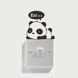 Stiker Tombol / Saklar Lampu gambar Panda (sticker)