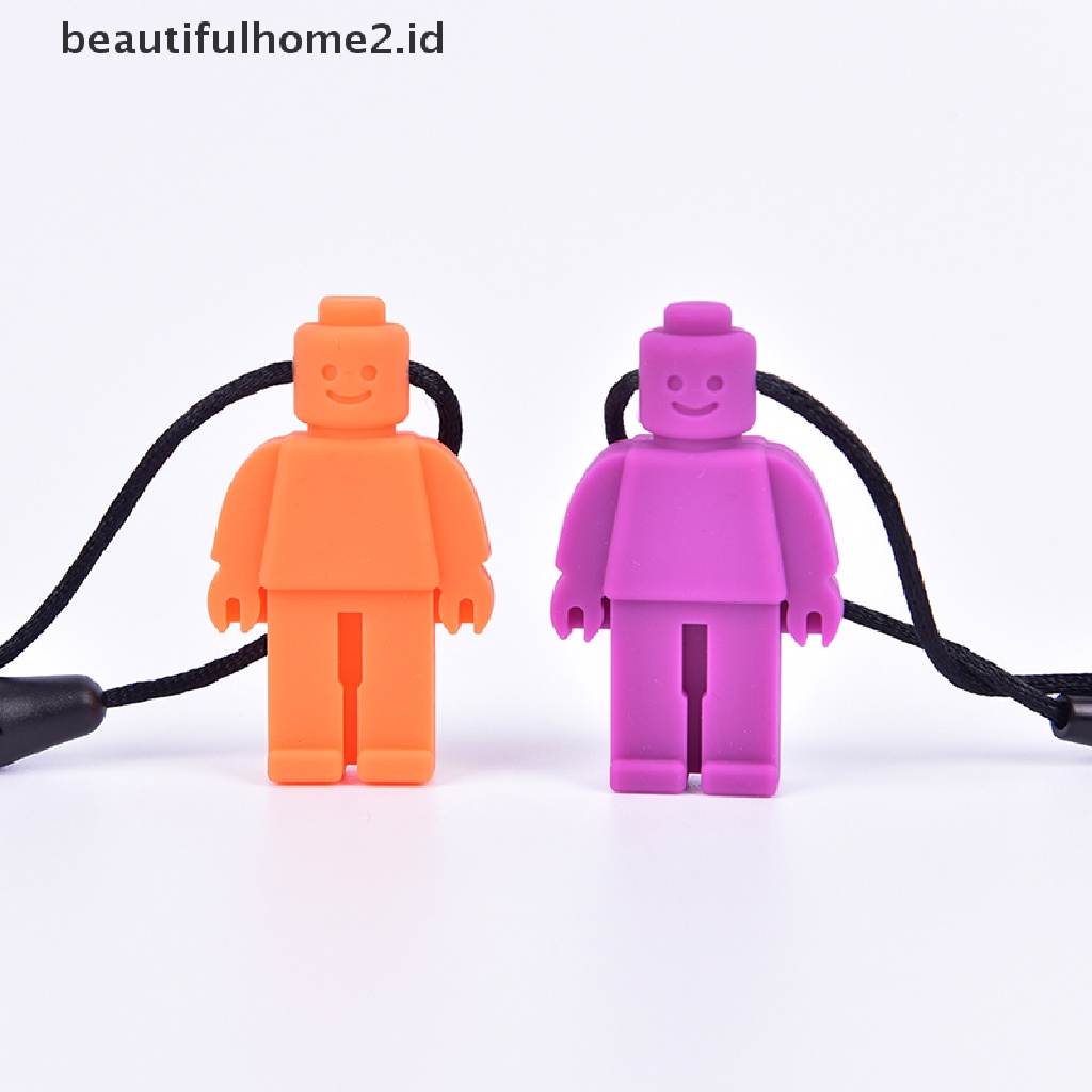 (Beautifulhome2) Buku Literatur Bahasa MandarinId Kalung Teether Bentuk Robot Bahan Silikon Untuk Bayi