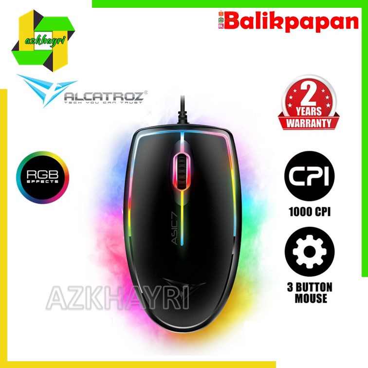 Alcatroz Wired Gaming Mouse Asic 7 RGB FX 1000CPI