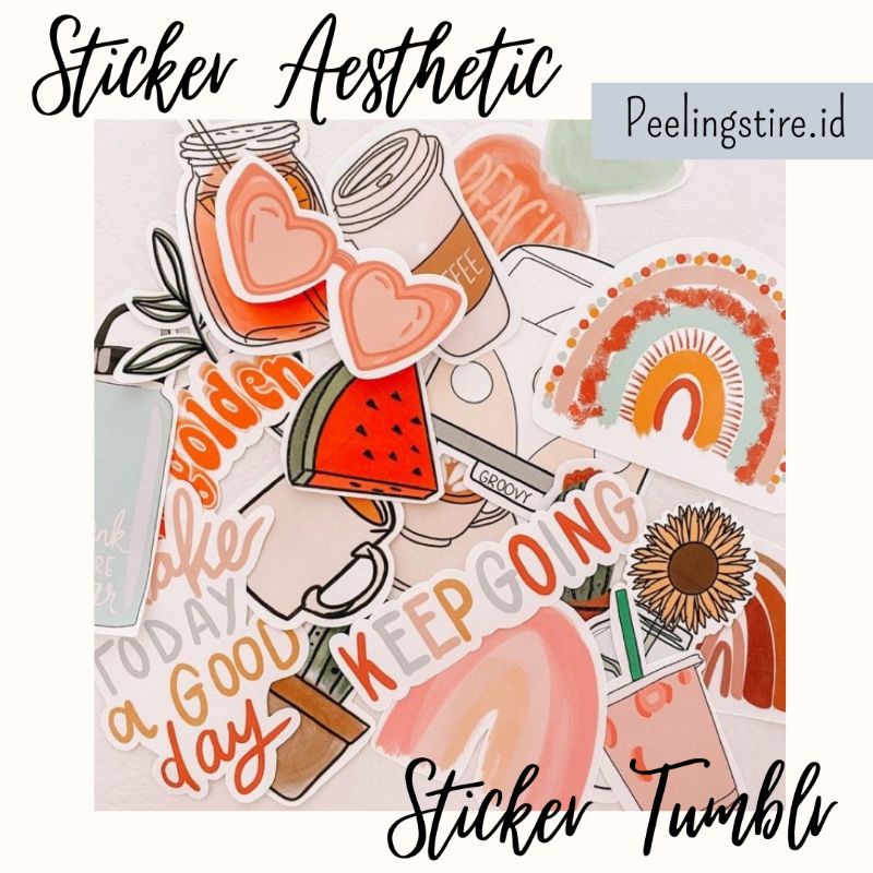 

1 PCS STICKER TUMBLR / STIKER LUCU / STIKER MURAH / STIKER AESTHETIC / STIKER JOURNALING