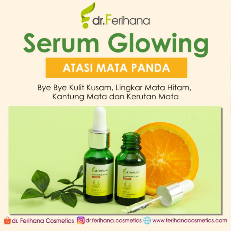 Dr. Ferihana Gluthatione Glow Vit C Menghilangkan Bekas Jerawat Wajah Tampak Cerah Bersinar Skincare Kecantikan BPOM