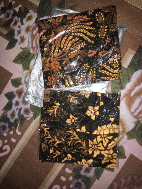 Bswart Batik Hrb026 Kenongo Hem Pendek Padi Pekalongan M L Xl Batik Pria Murah Modern Grosir