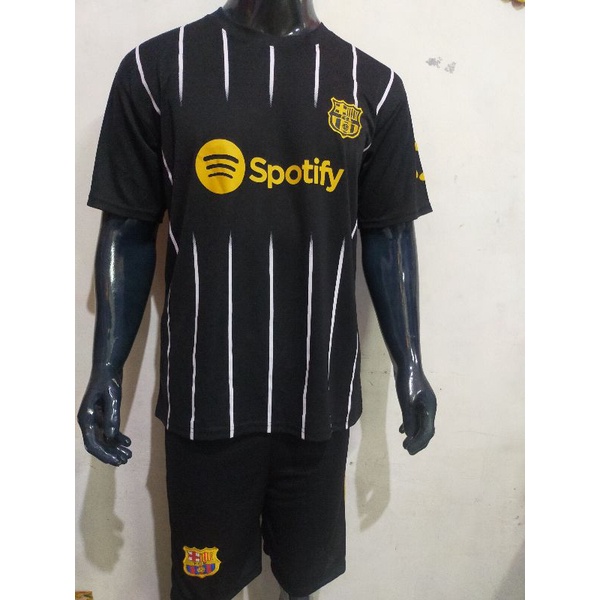 BAJU BOLA JERSEIY BARRCA HITAM AWAY TERBARU