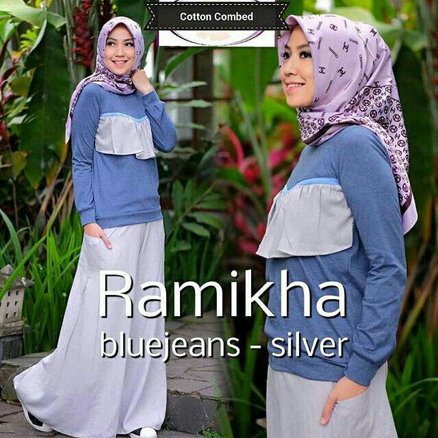 Ramikha Set wd, ONE SET, SETELAN WANITA, STELAN WANITA, baju wanita, baju gamis, dress, gamis, Baju