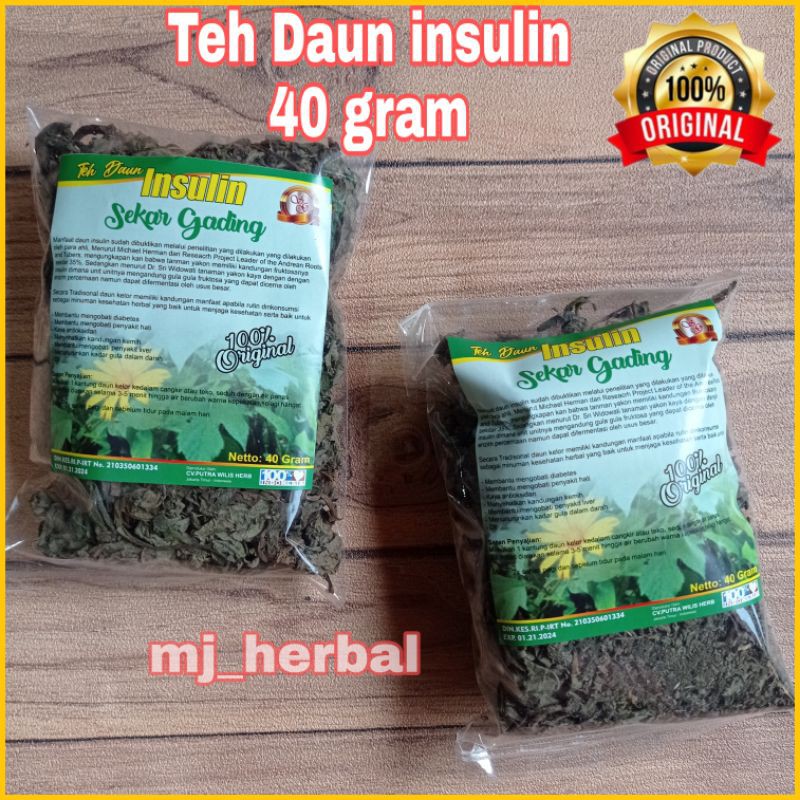 Jual Teh Daun Insulin Gr Teh Herbal Diabetes Shopee Indonesia