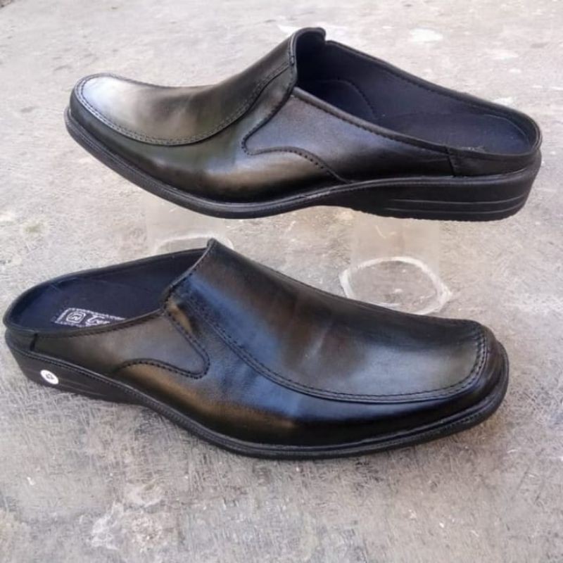 selop sepatu sandal kulit selop kulit asli pria nyaman dipakai