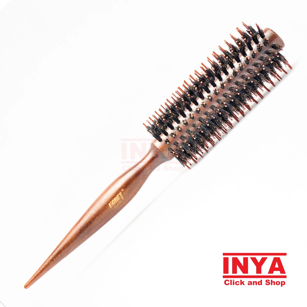 SISIR BLOW ROLL KAYU EGRET BAILU 12 BARIS - WOODEN ROUND BRUSH