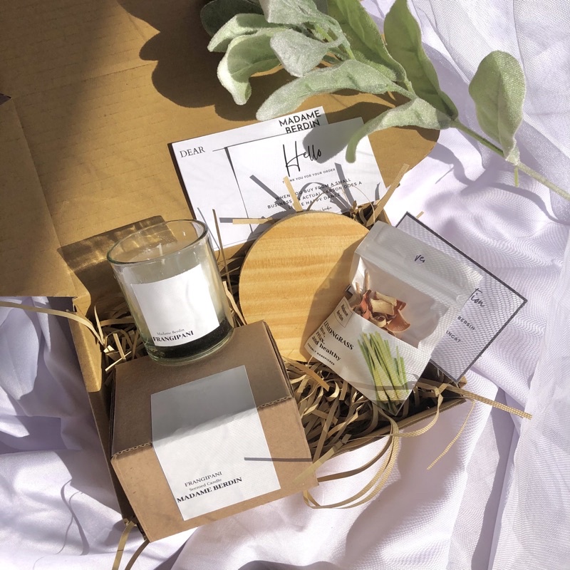 

⚡BIG SALE NATAL⚡Gift Set Scented Candle Extra Lemongrass Tea | Hampers Reed Diffuser Wedding Gift | Kado Ultah Nikah | Wedding Hampers