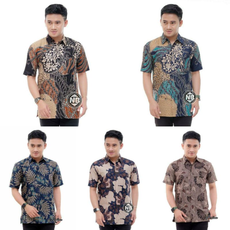 Produsen Baju Batik Pria Lengan Pendek Atasan Batik Kemeja Batik KN1VbouoZmZaY