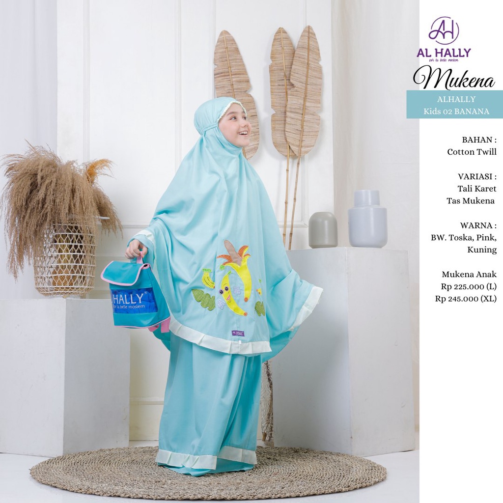 Mukena Anak MKAA 02 Banana by AL HALLY II COD II Terbaru