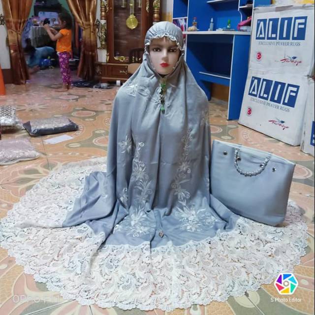 Mukena bordir timbul