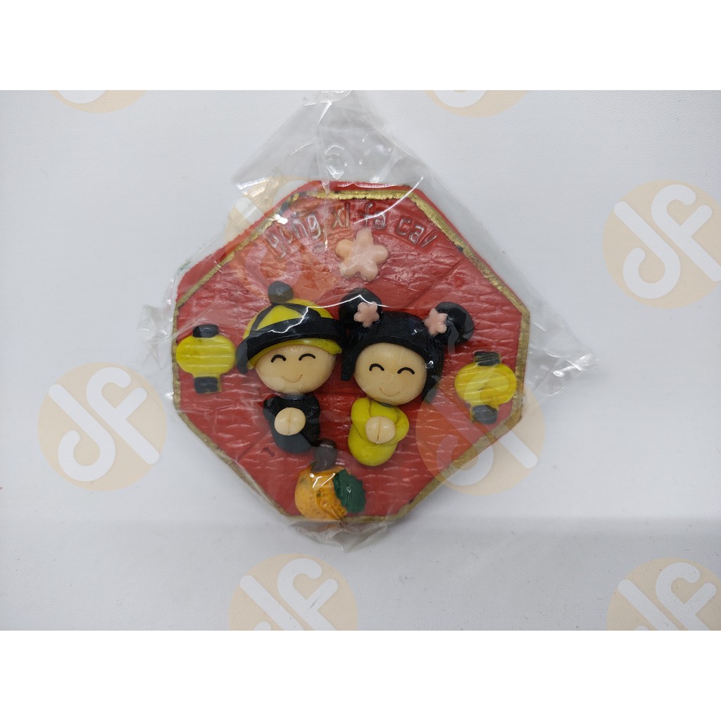 

Hiasan kue clay chinese new year imlek gong xi fa cai LCI 2025