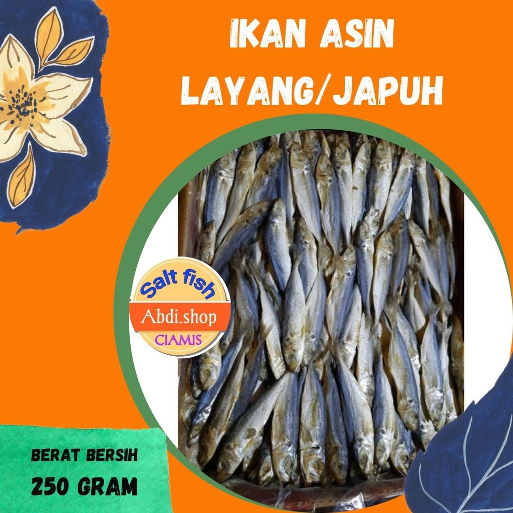 

ikan asin Japuh / Layang / Klotok 250gr murah