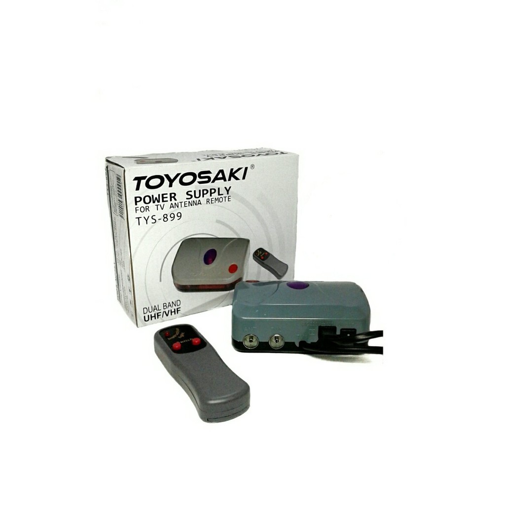 Toyosaki TYS-899 Power Supply Remote Control Booster TV Antenna UHF - antena remote dan booster