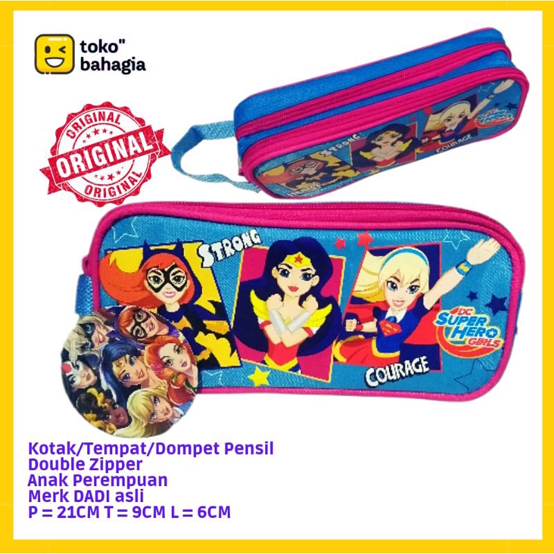 

KOTAK PENSIL ANAK SEKOLAH perempuan/tempat pensil/alat tulis/ peralatan sekolah/kotak pensil merek DC Supergirl/kotak pensil karakter/kotak pensil merek dadi asli original