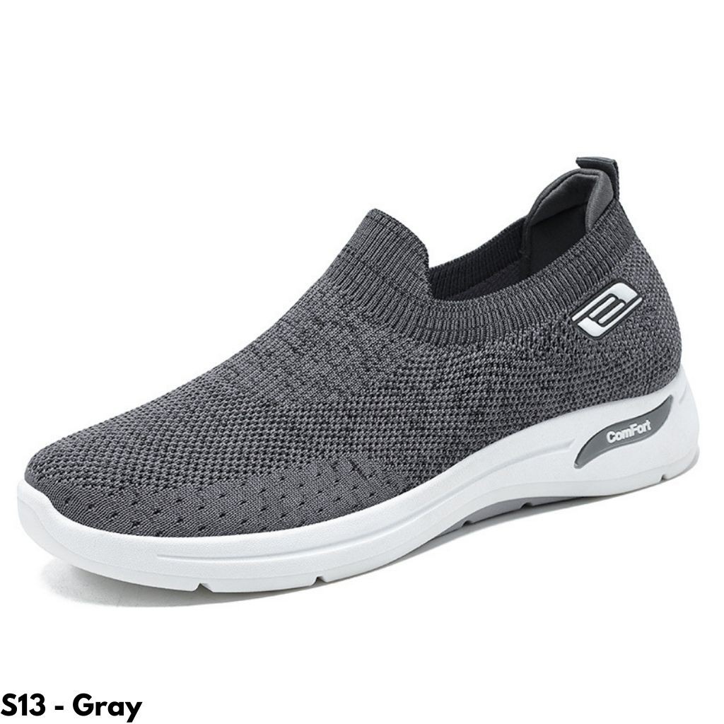 Gypsy - Runner Man Sepatu Sneakers Runner Pria Cowok Laki Slip On Import Hitam Sneaker Grey Snakers Korea Seoatu Snekers Cowo Snikers Snackers Kasual Flatshoes XS13