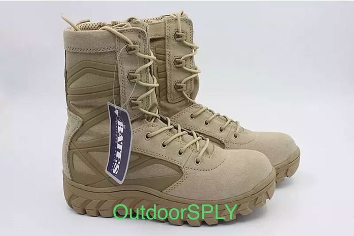 BATES Sepatu Militer Tactical PDL TNI 10in Tactical Boots Field Op - Krem