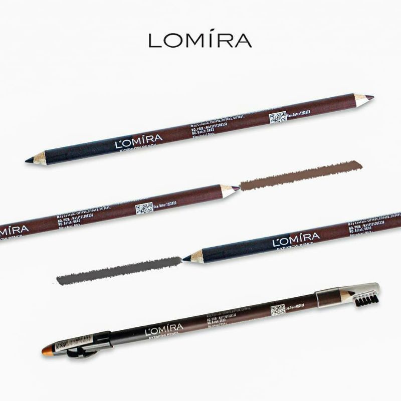 [Ecer] Pensil alis Lomira 2in1