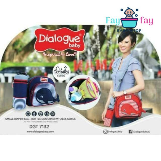 Tas Kecil Bayi Dialogue Baby Whale Series DGT7132 / Tas Bayi Kecil Whales Perlengkapan Bayi Dialogue