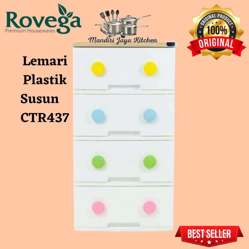 Lemari Laci Plastik 4 Susun CTR437