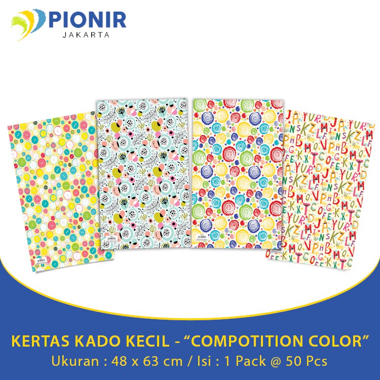 

KERTAS KADO KECIL - "COMPOTITION COLOR