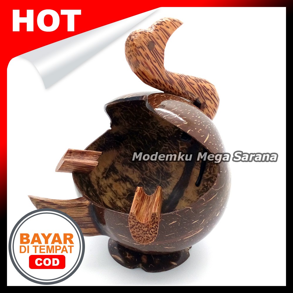 Asbak Rokok Dari Batok Kelapa Bentuk Bebek Lucu Dari Jogja