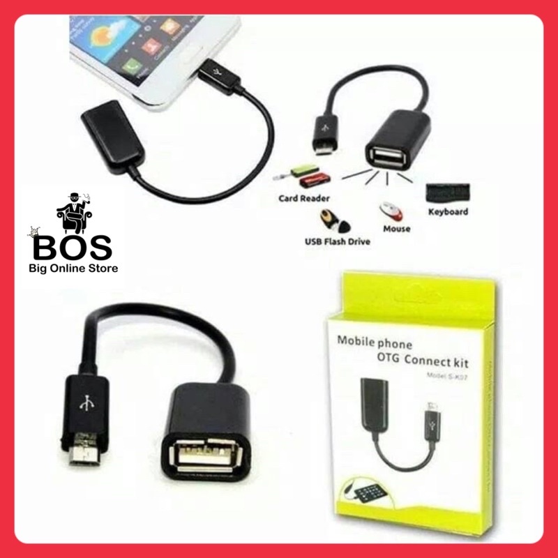 BOS - KABEL OTG MICRO | CABLE USB TO ANDROID / V8 / TYPE B