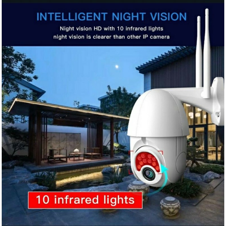 IP CAMERA CCTV OUTDOOR V380 WIRELESS 8MP HD PTZ SPEED DOME