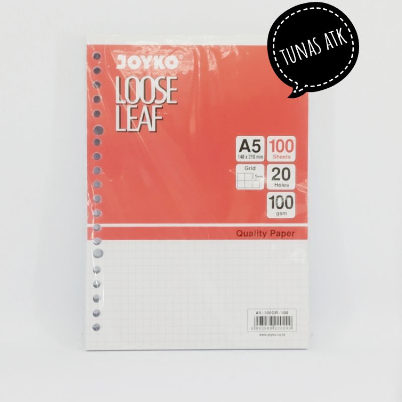 

JOYKO LOOSE LEAF GRID A5 100S
