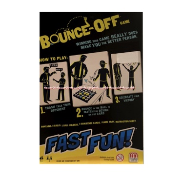 Bounce Off Fast Fun Permainan Rule And Table Bounce off fast fun Mattel permainan strategi anak Bounceoff