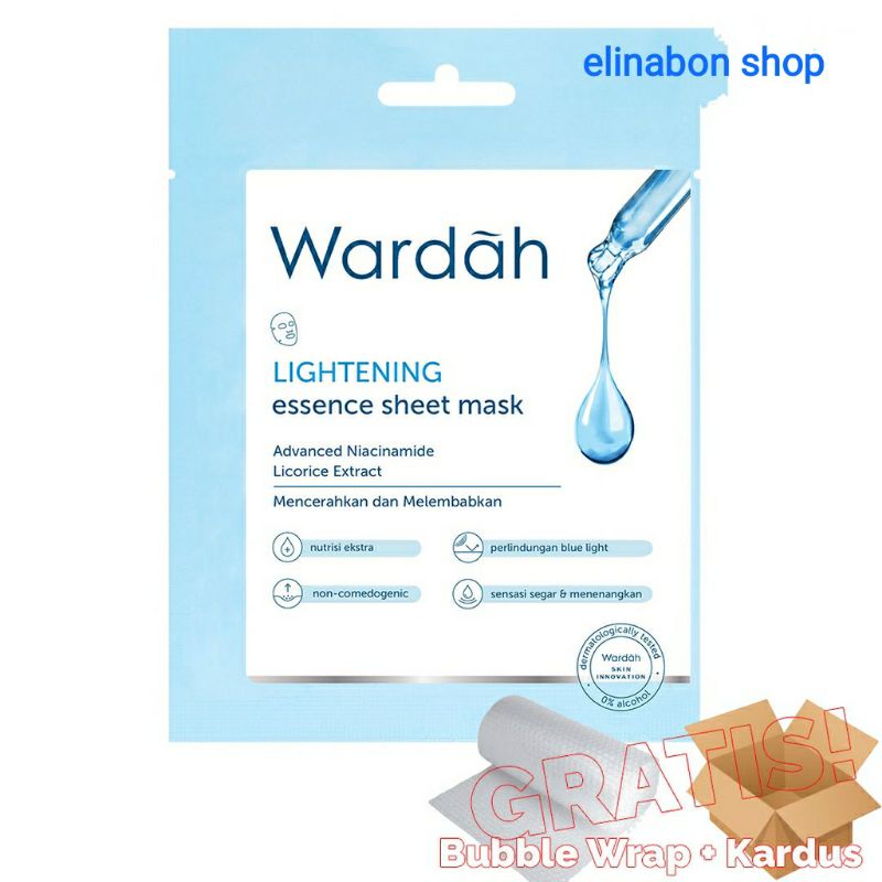 Wardah Lightening essence sheet mask 20ml