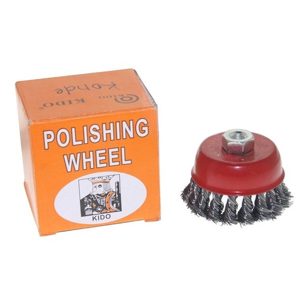 Sikat Mangkok King / Sikat Kawat Gerinda Mangkok Murah / Polishing Wheel King 3”