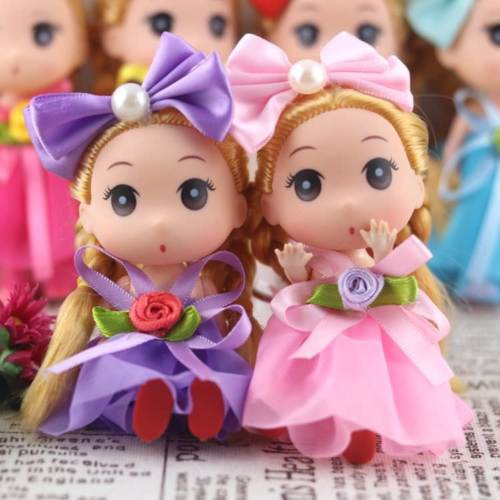 1 Pcs Random New Hot Sale 12 cm Boneka Lucu Barbie Mainan Tas Liontin Gantungan Kunci