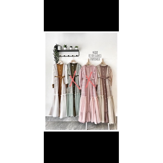 sale gamis pesta brukat ori papermea