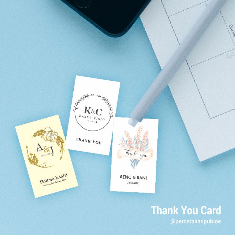

[100 pcs] Kartu Ucapan Terima Kasih