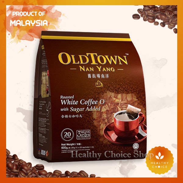 

KOPI PUTIH OLD TOWN NANYANG WITH COFFEE WITH SUGAR DENGAN GULA IMPORT MALAYSIA ORIGINAL ISI 20