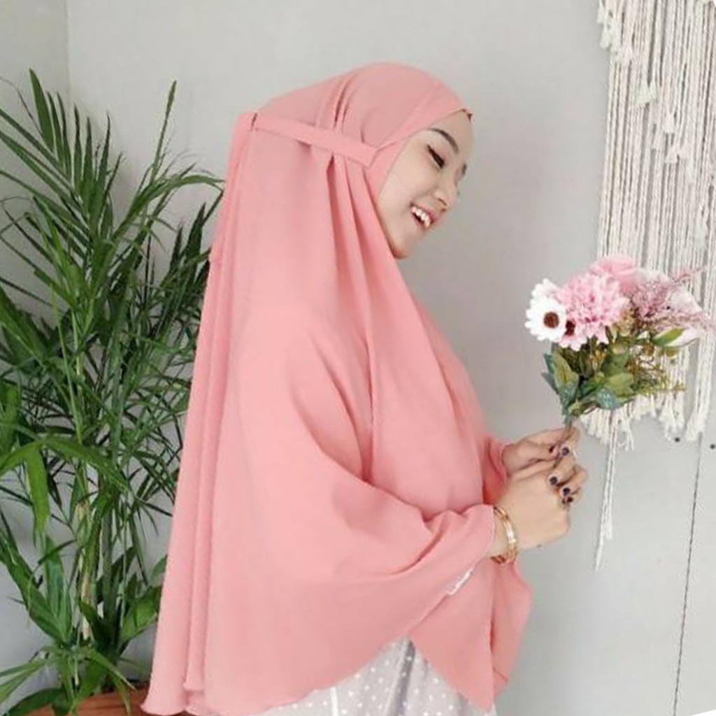 Bergo Maryam Diamond XL / Hijab Instan ukuran Jumbo /Jilbab Cantik