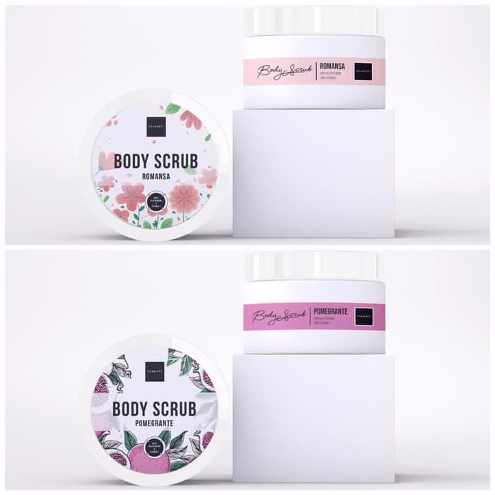 [ 1Kg = 6Pcs ] LULUR BULAT SCARLETT / BDOY SCRUB BULAT SCARLET (BPOM)